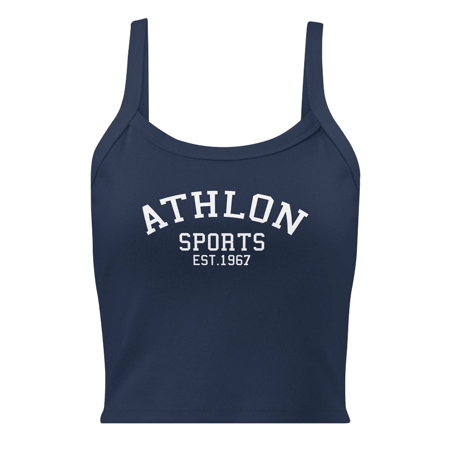 Athlon Sports | White Logo Women's Ribbed Tank product image (9)