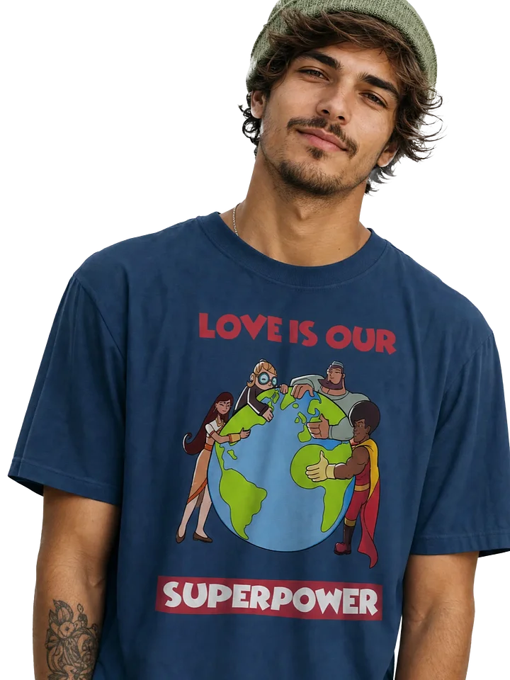 Love is Our Superpower | God's Gang Tee product image (2)