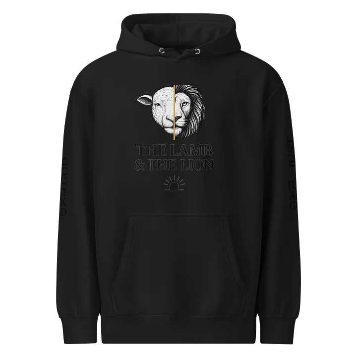 Lamb & Lion Split Face Premium Hoodie product image (1)