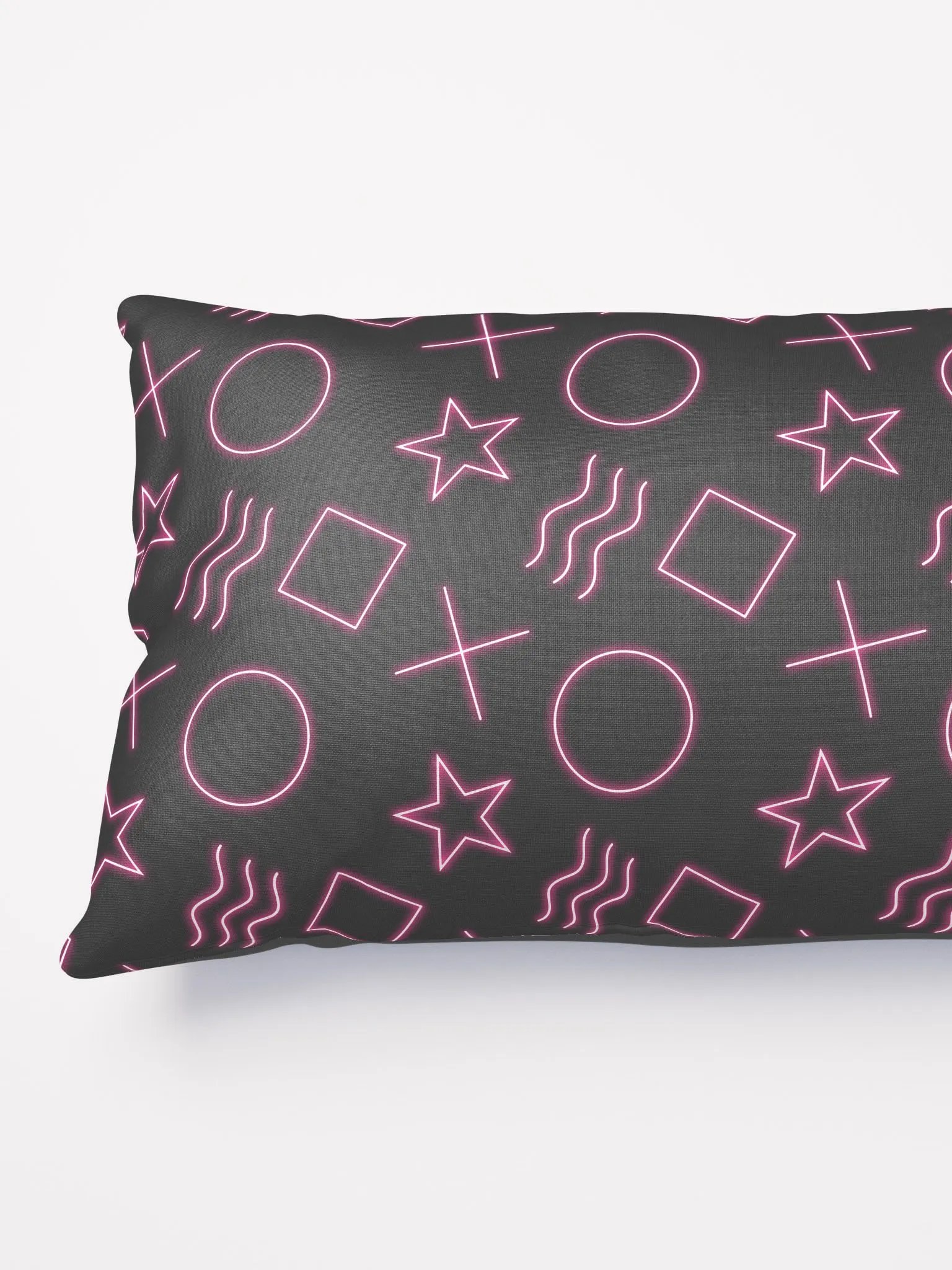 ESP Card Pattern Half-Print Solid Back Pillow—Berry Edition product image (7)