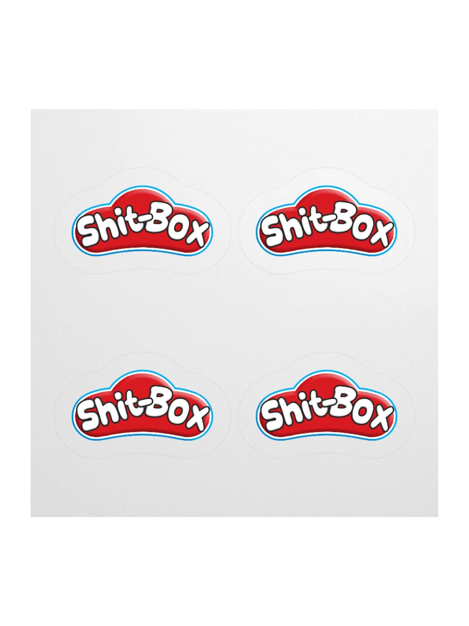 SHIT-BOX STICKERS (4-PACK) product image (1)