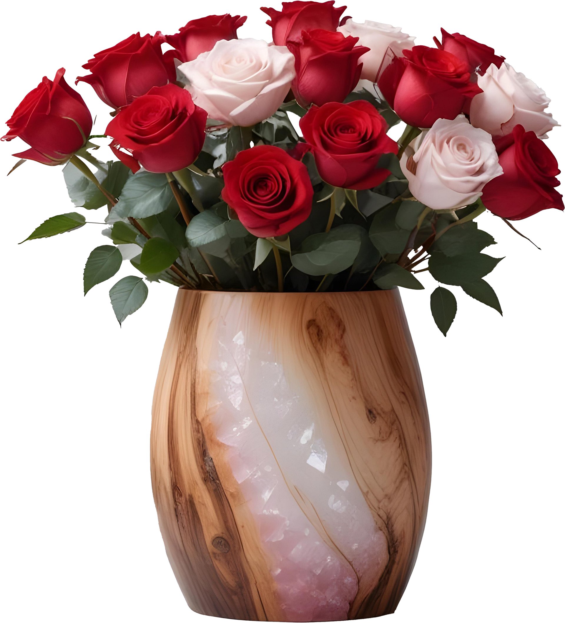 Romantic Rosewood Vase - PNG – Perfect for Valentine’s Day and Wedding Themes product image (1)
