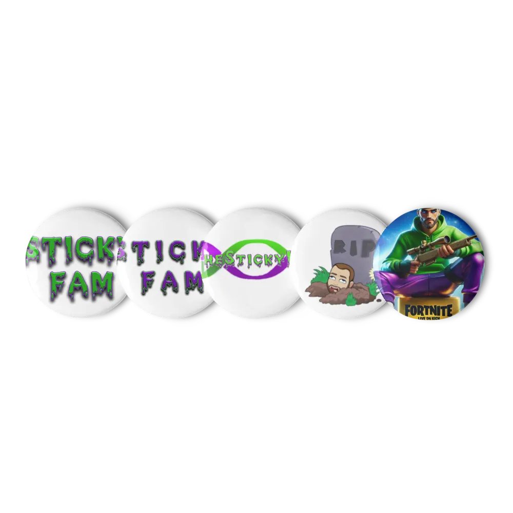 Dripping Green Pin Button Set product image (1)