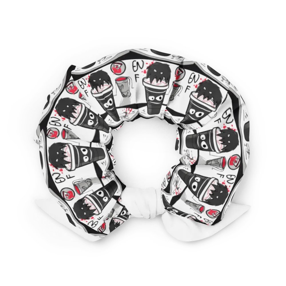 Whimsical Cup Faces All-Over Print Scrunchie product image (2)