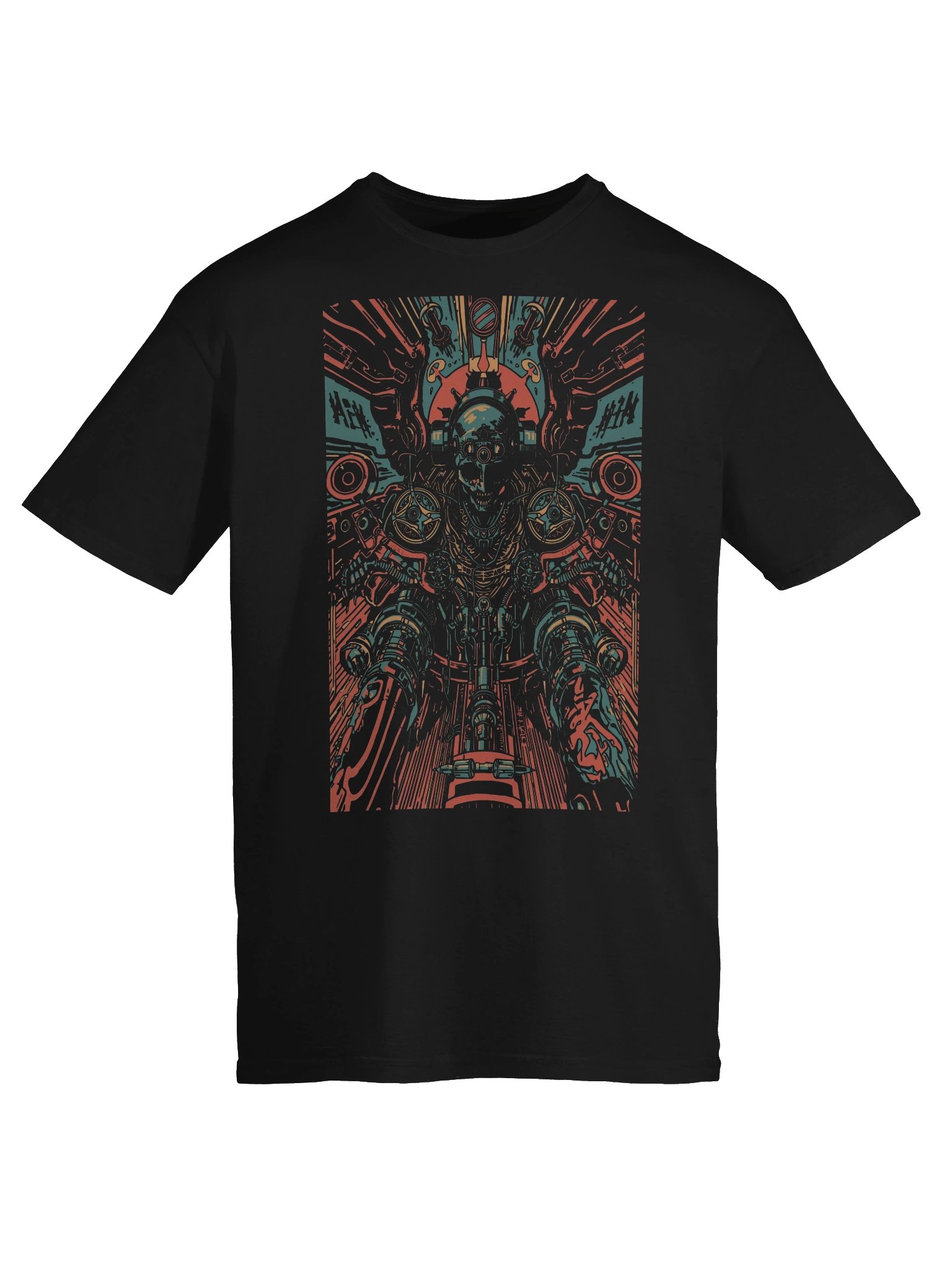 Cyber Mech Sentinel T-Shirt product image (4)