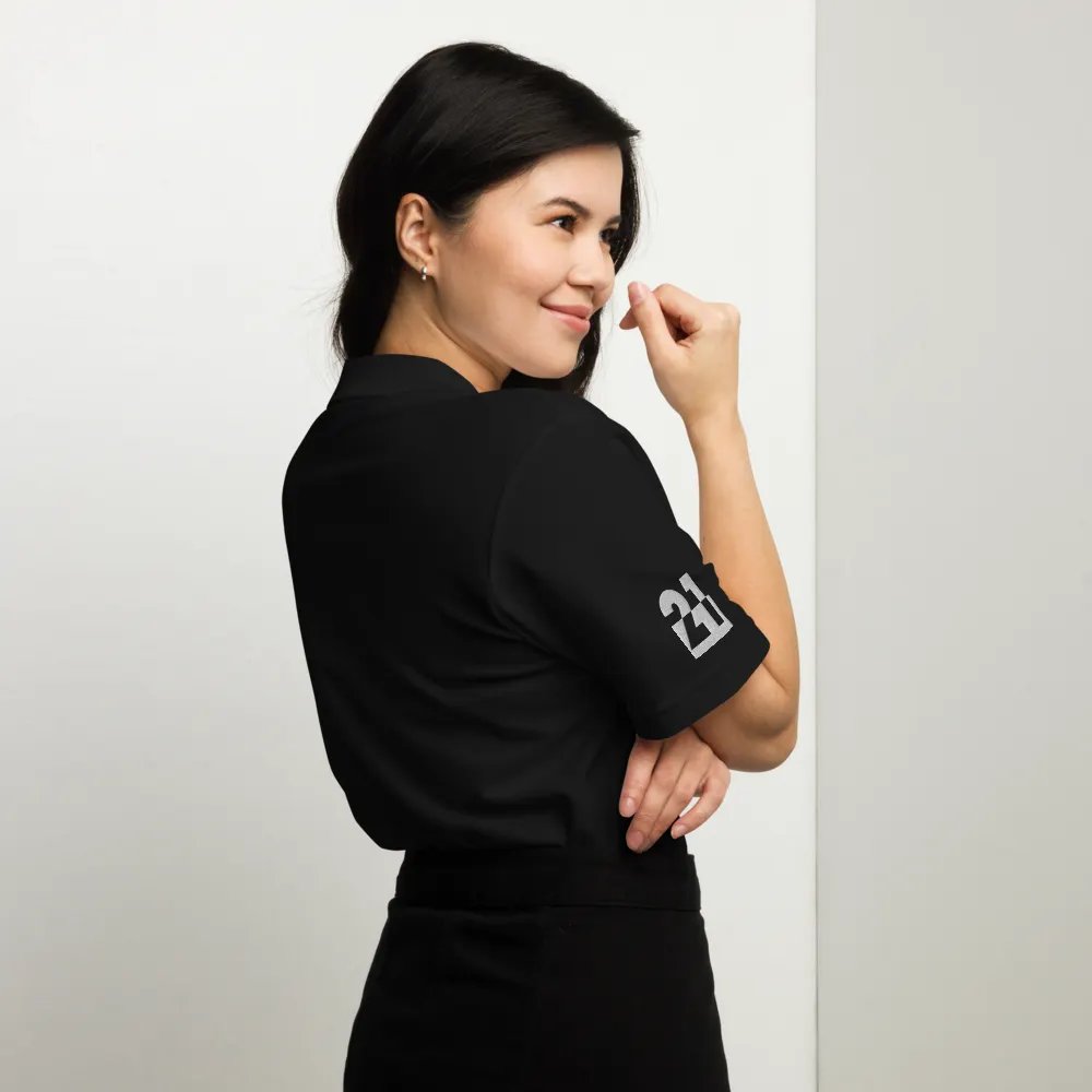 Unisex Relaxed-Fit Pique Cotton Polo Shirt | Est. 2021 product image (4)