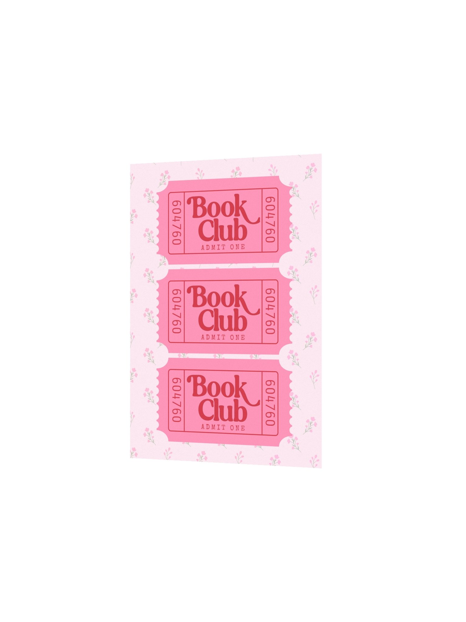 Book Club Ticket Poster | Granny Chic - Pink product image (3)