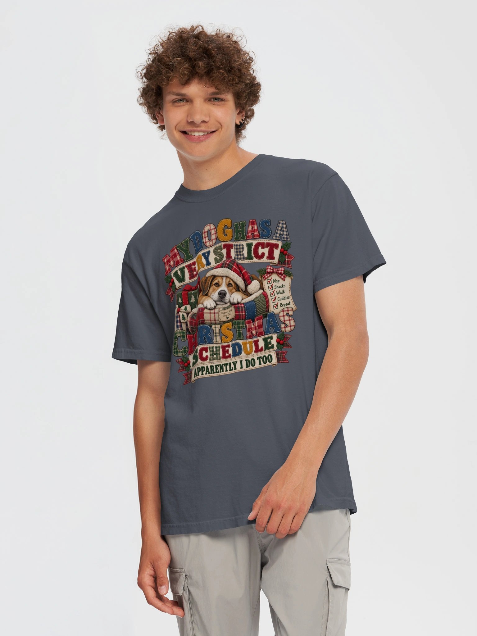My Dog Has a Very Strict Christmas Schedule | Dog Christmas T-Shirt product image (11)
