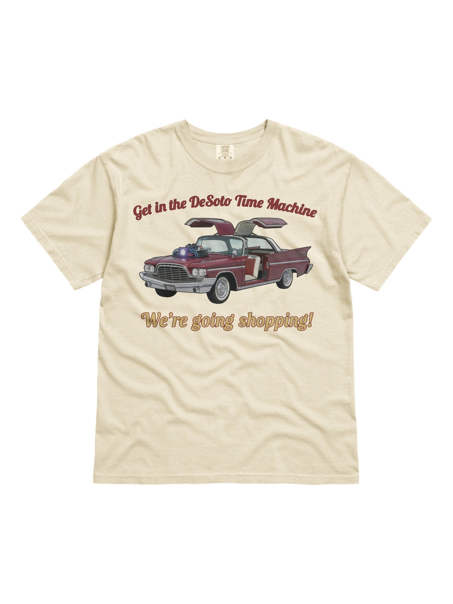 “Get in the DeSoto Time Machine – We’re Going Shopping” – Tee product image (51)