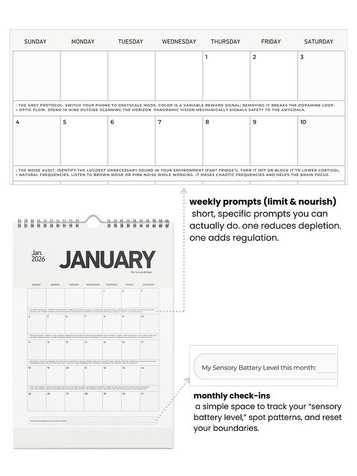 The Greenhouse Calendar 2026: A Year of Sensory Care product image (2)