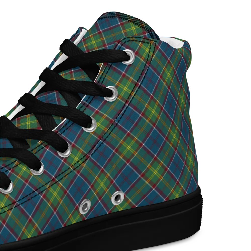 Ayrshire Tartan Men's High Top Shoes product image (12)
