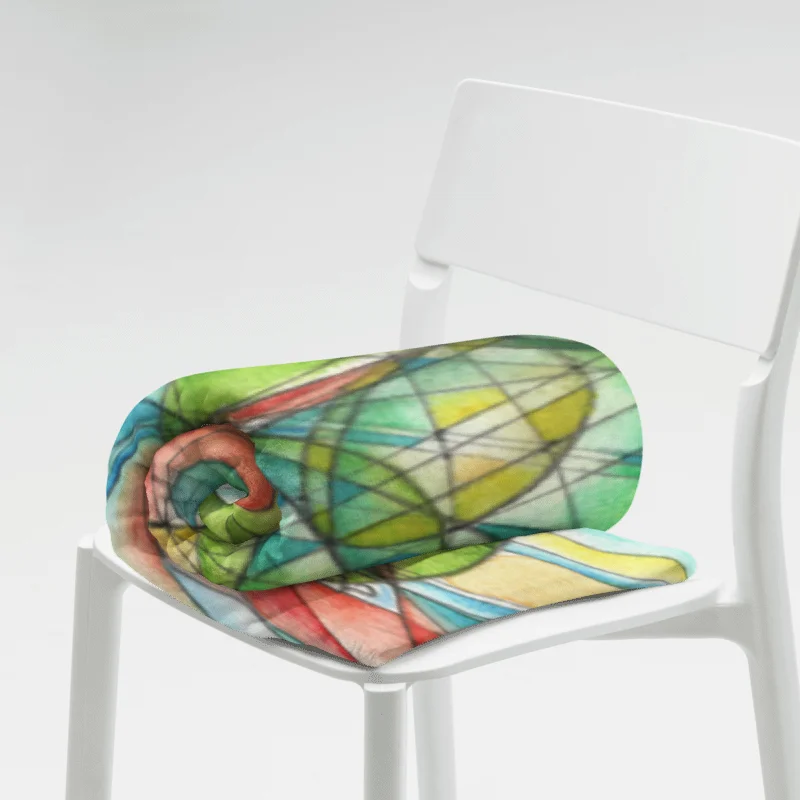Circles to Circles #4 - Stereographic Projection Mathematical Art Blanket product image (4)