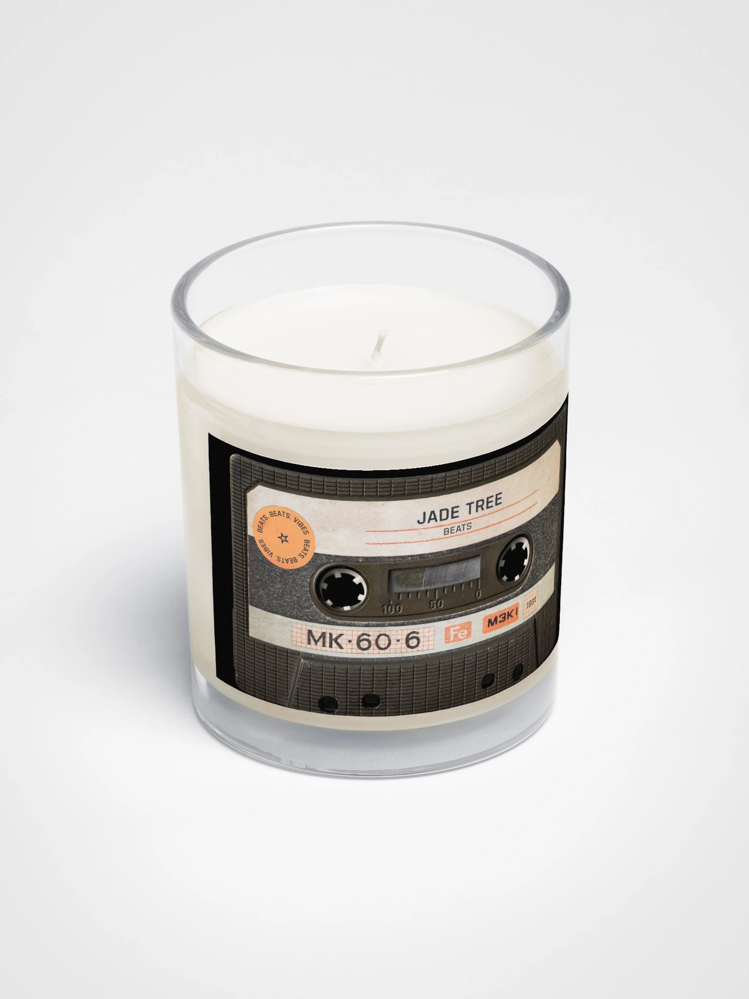 Candle With Beats. Beats. Vibes. Beat Tape Logo product image (2)