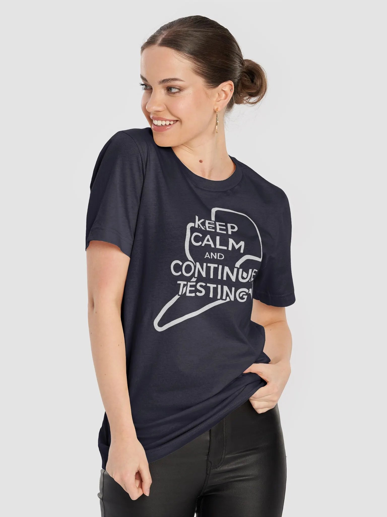 Keep Calm & Continue Testing Premium T-Shirt product image (5)