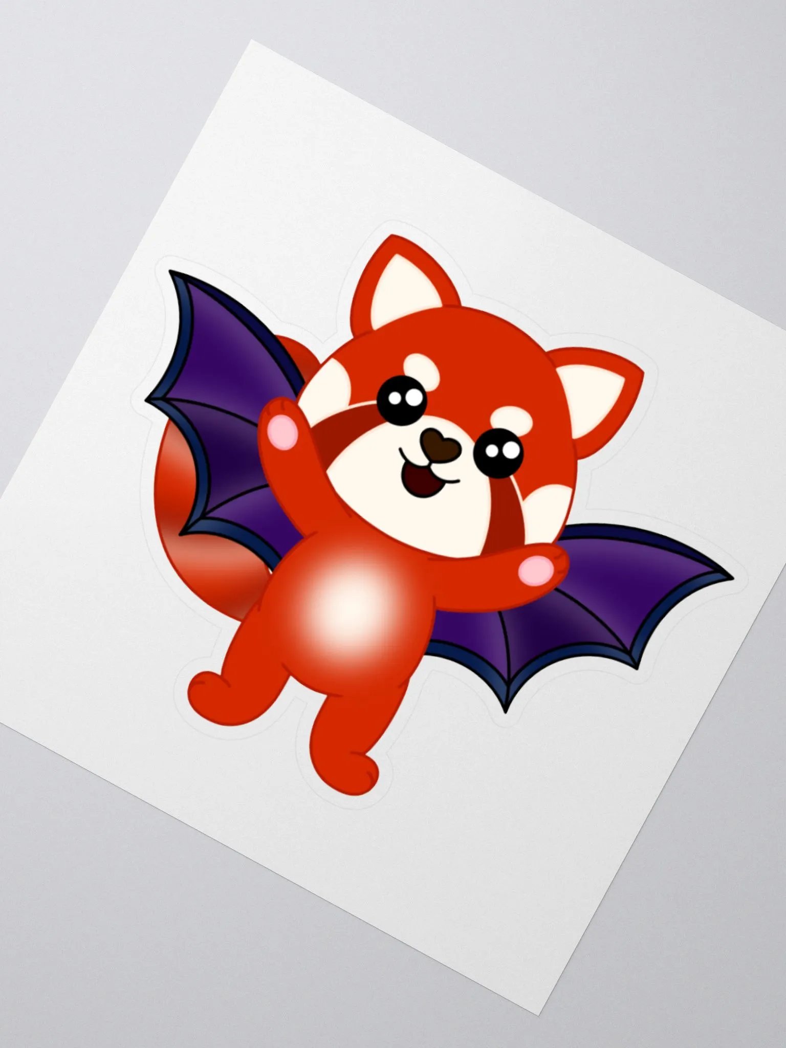 Spooky Red Panda Sticker product image (2)