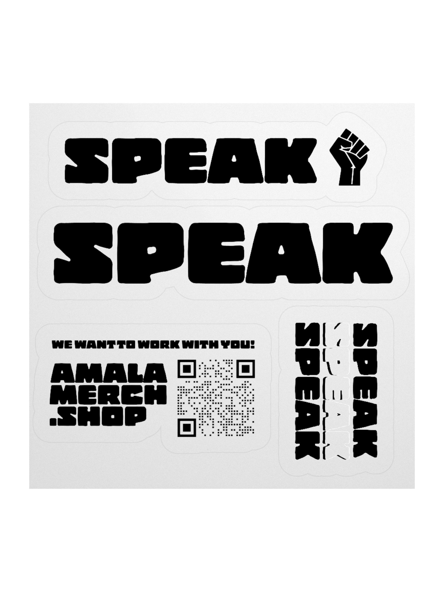 SPEAK Boldly Stickers (MODIFIED) product image (1)