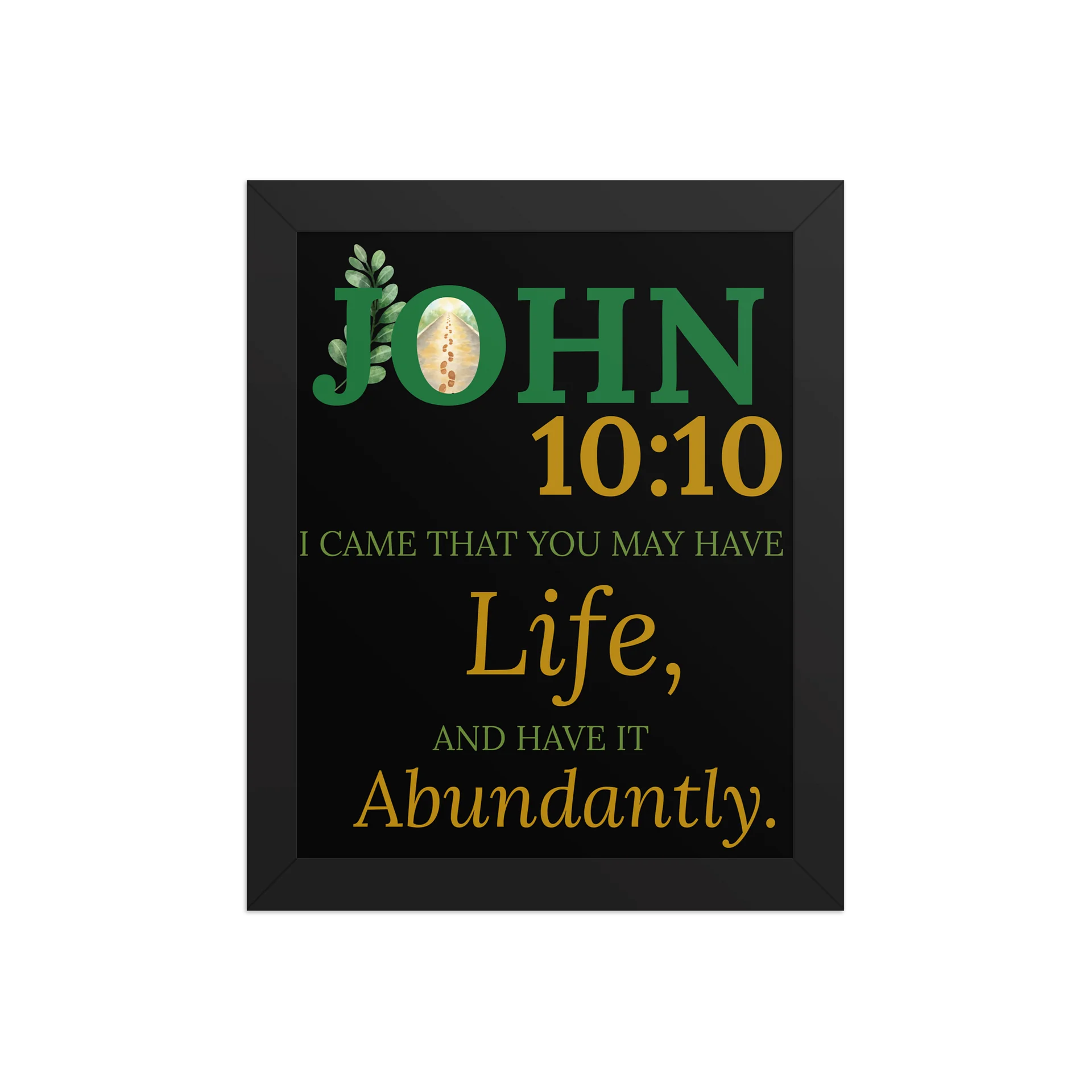 John 10:10 — Framed Scripture Wall Art product image (1)