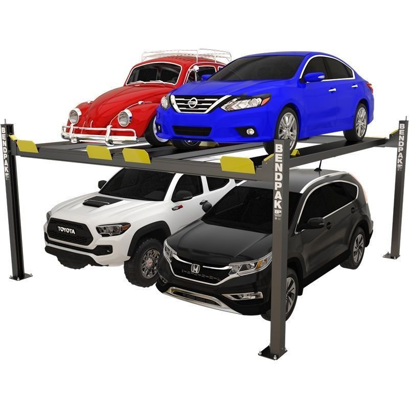 BendPak HD-9SW Four-Post Car Lift - 9,000-Lb Capacity - Dual Platform Super Wide product image (1)