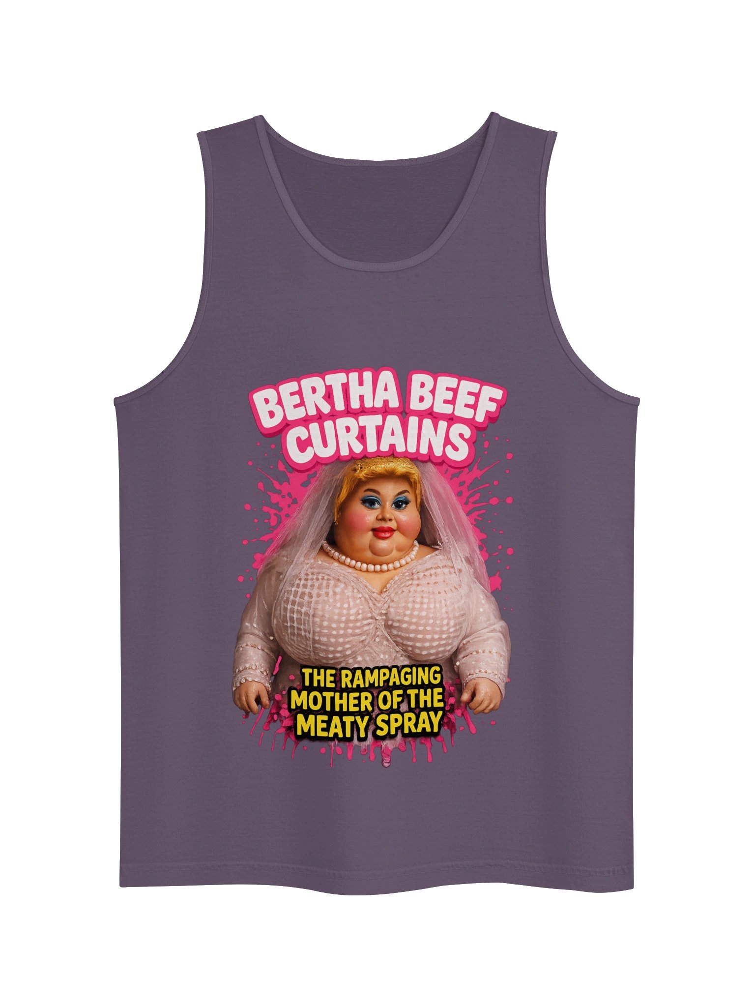 666 Toys | Bertha Beef Curtains | The Rampaging Mother Of The Meaty Spray | Comfort Colors Unisex Garment-Dyed Tank Top product image (5)