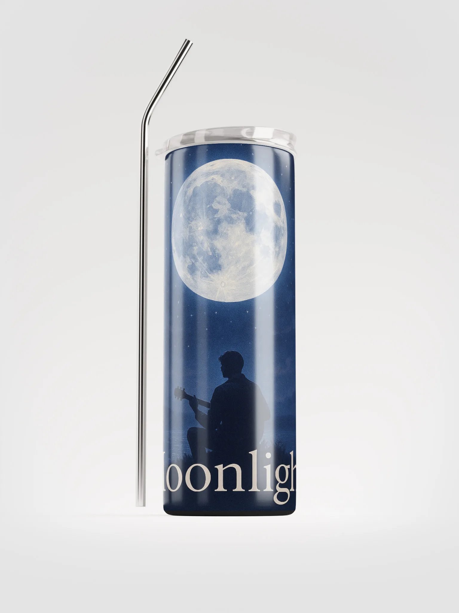 Moonlight Album Cover Stainless Steel Tumbler - Show Your Support - Drinkware product image (2)