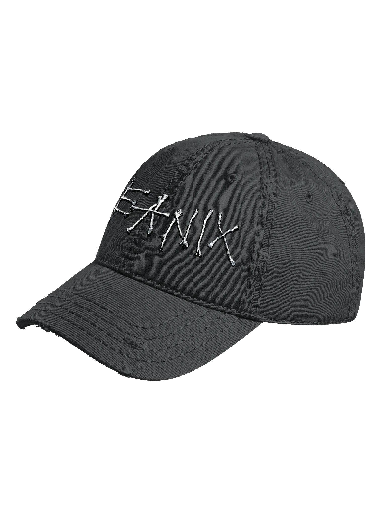 Thread Logo Distressed Hat (Bone White) product image (2)