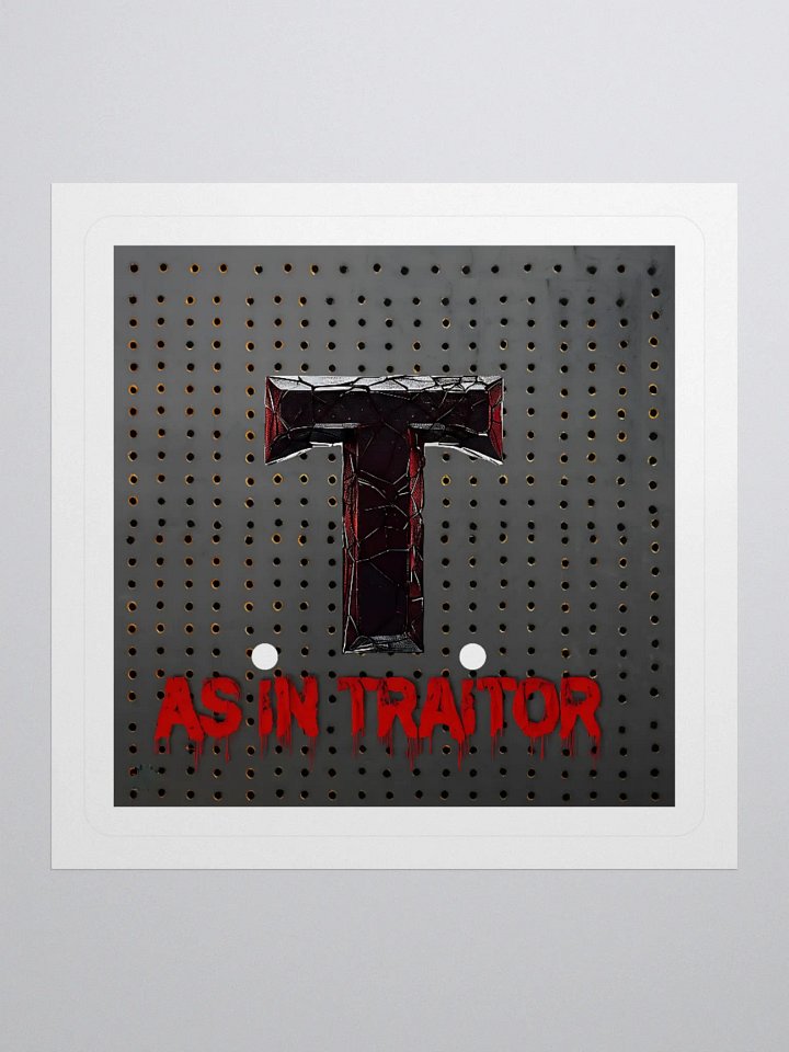 T as in traitor stickers by dark alphabet product image (1)