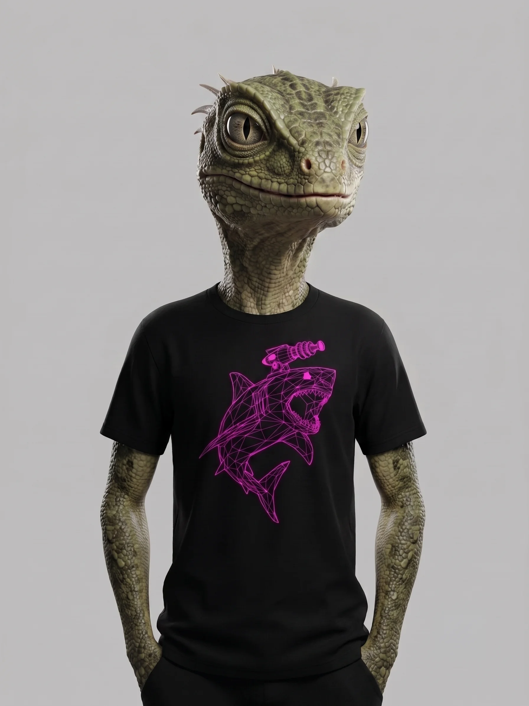 3d Shark Poly Tee product image (3)