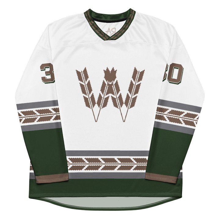 Wisconsin Barley - White Hockey Jersey product image (1)