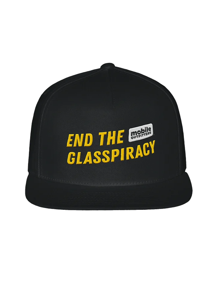End the Glasspiracy Flat Snapback Hat product image (1)