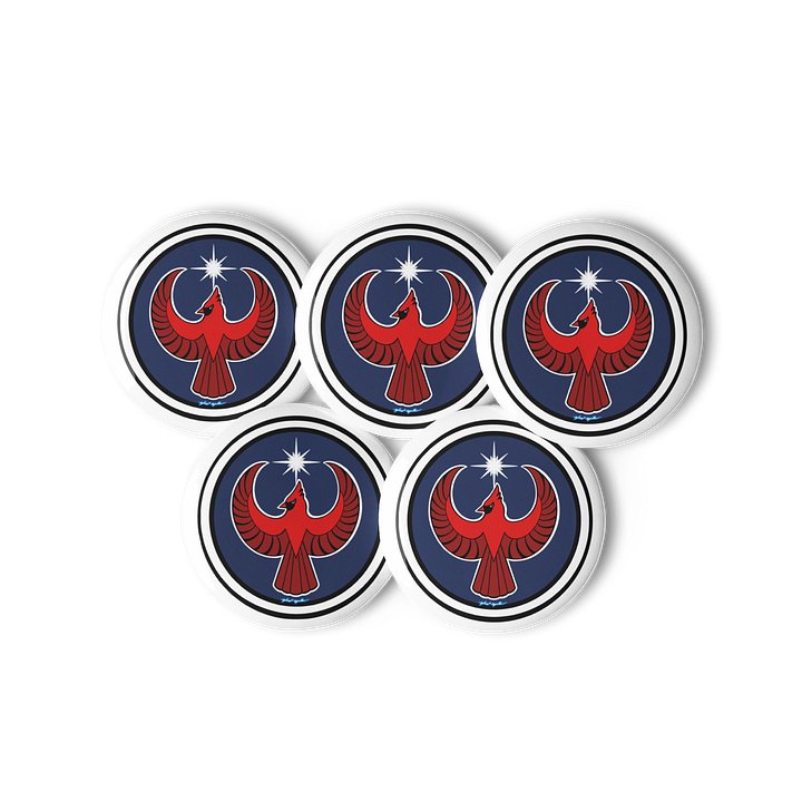 Northern Cardinal- Resistance. IL, IN, KY, NC, OH, VA, WV. (5-pack buttons) product image (2)