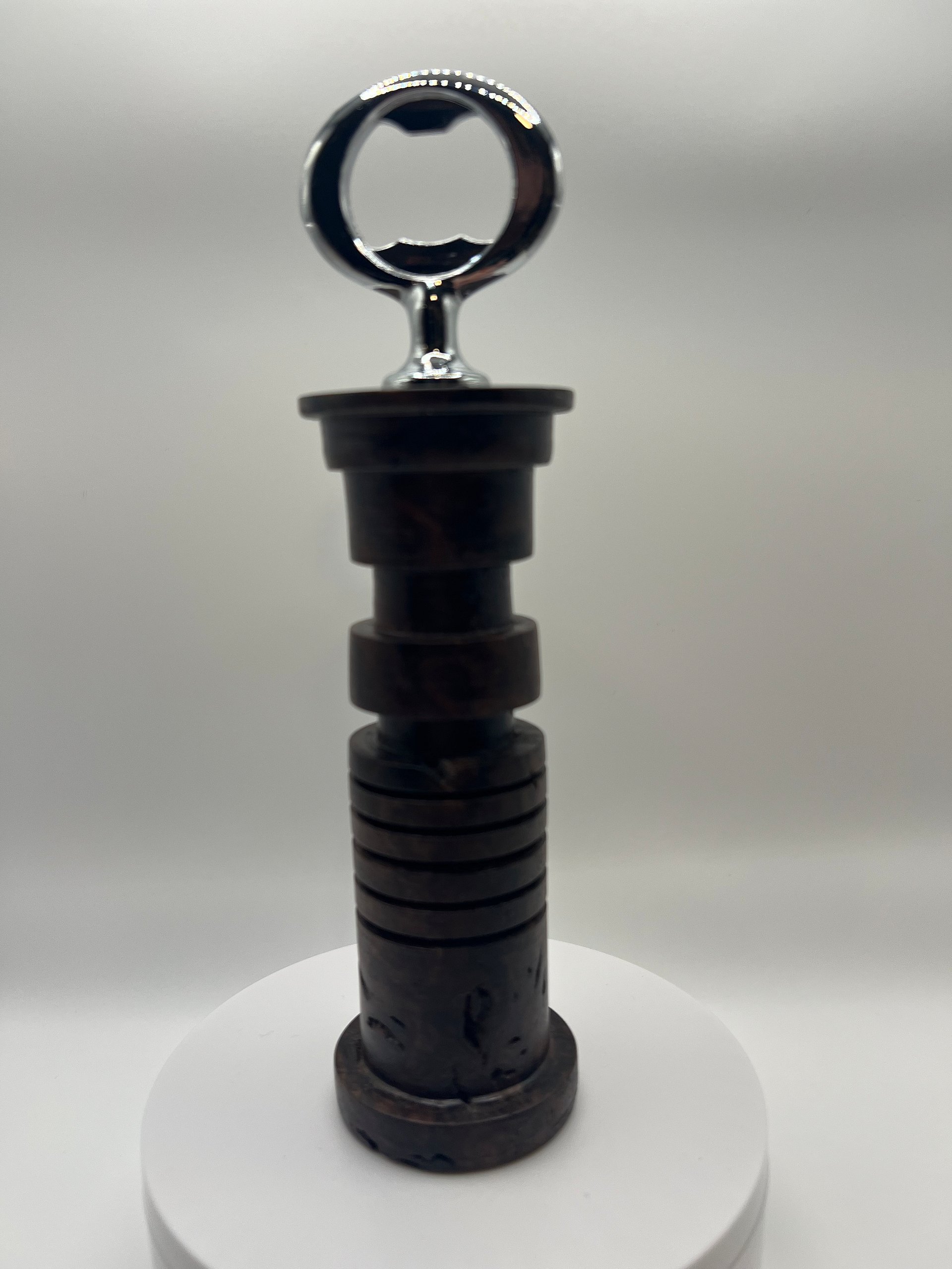 Hand-Turned Star Wars Inspired Black Walnut Burl Bottle Opener product image (5)