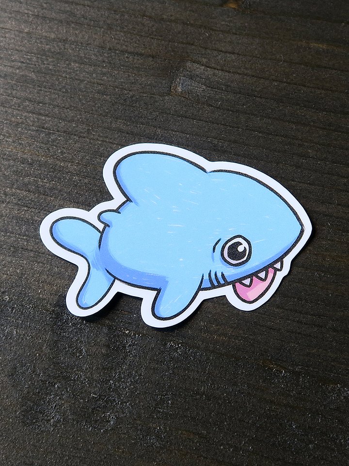 sticker : blep blåhaj product image (2)
