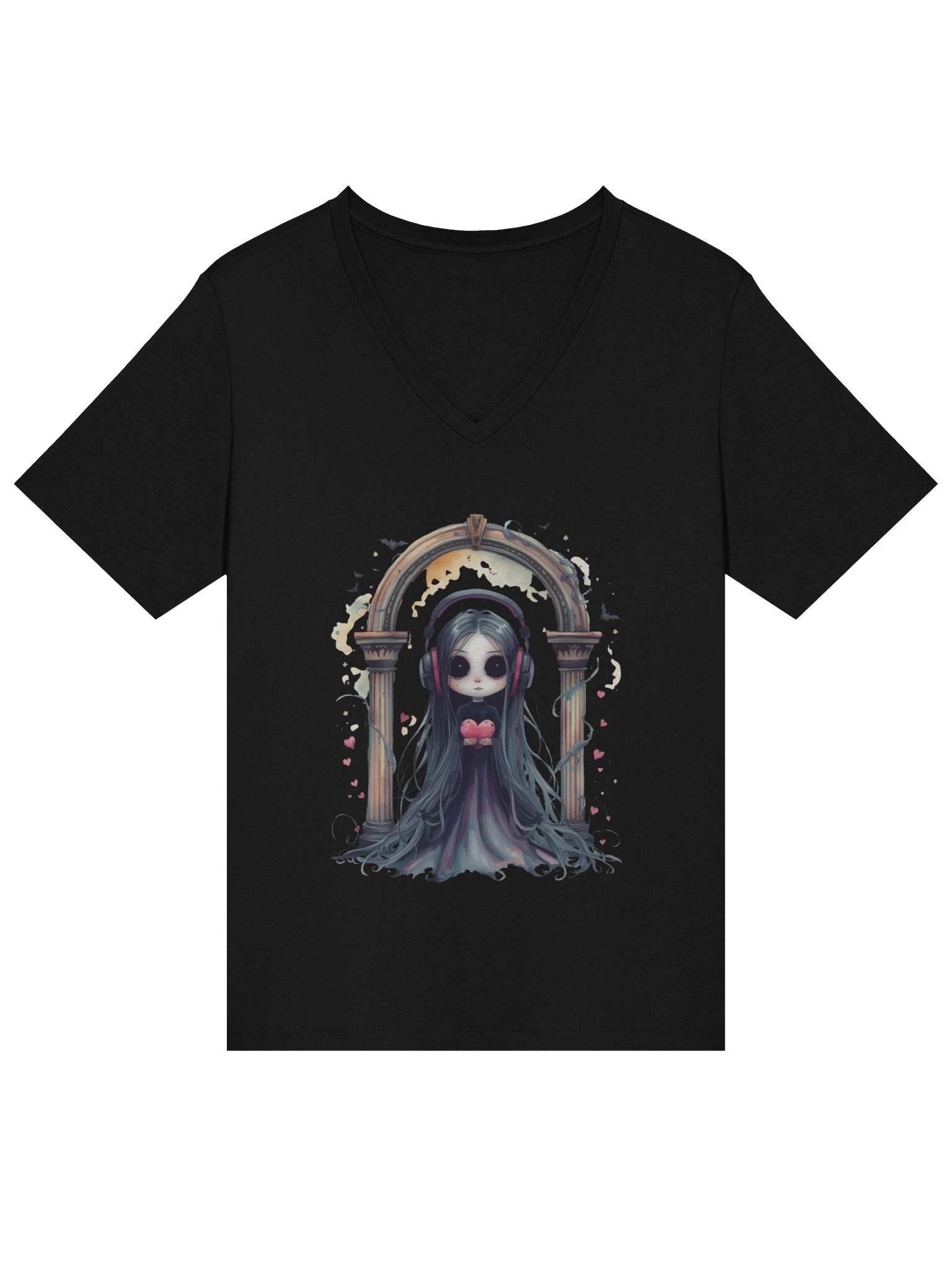 Whimsical Beats V-Neck Tee product image (3)