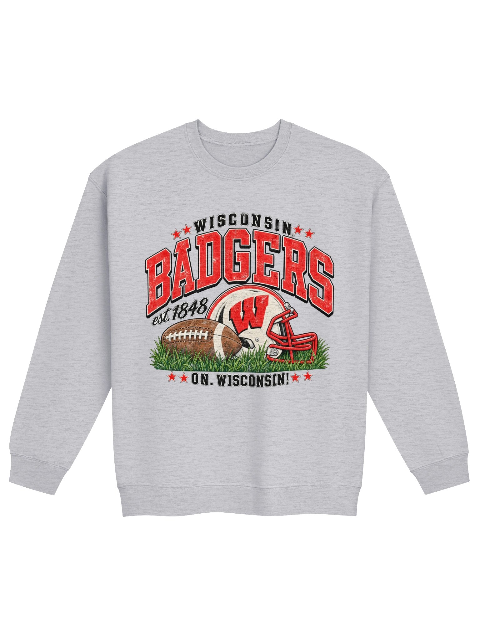 Wisconsin Badgers On. Wisconsin! Crewneck product image (1)