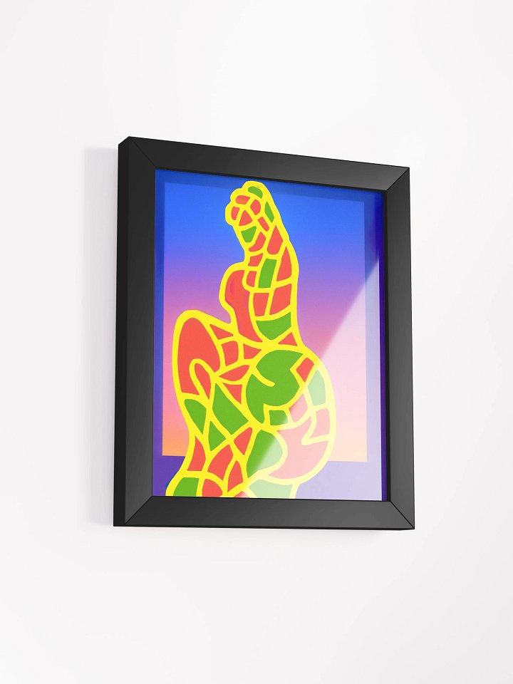 Abstract Study of a Woman Silhouette Framed Matte Poster product image (43)
