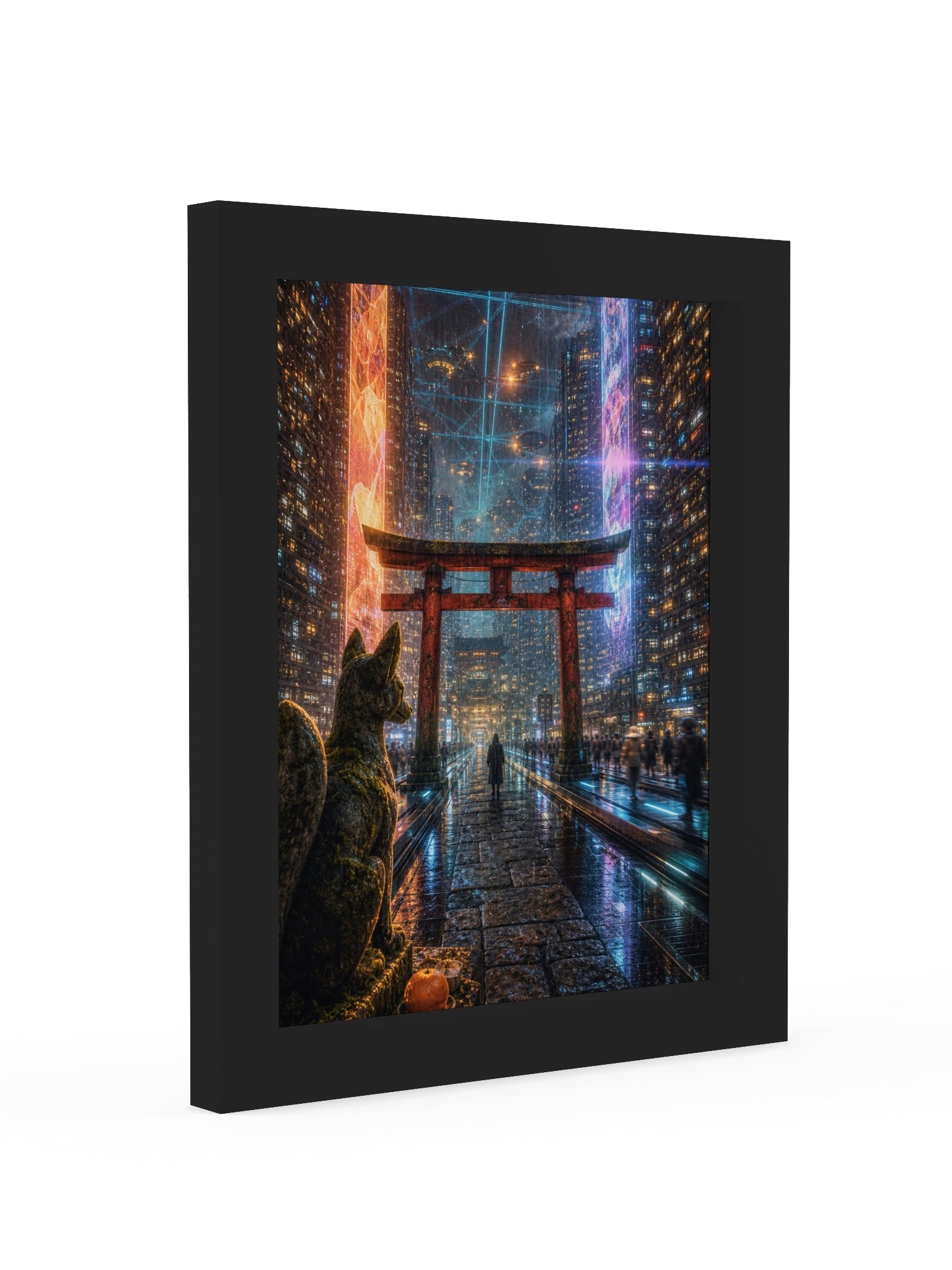 Cyberpunk Shrine Night Poster product image (8)