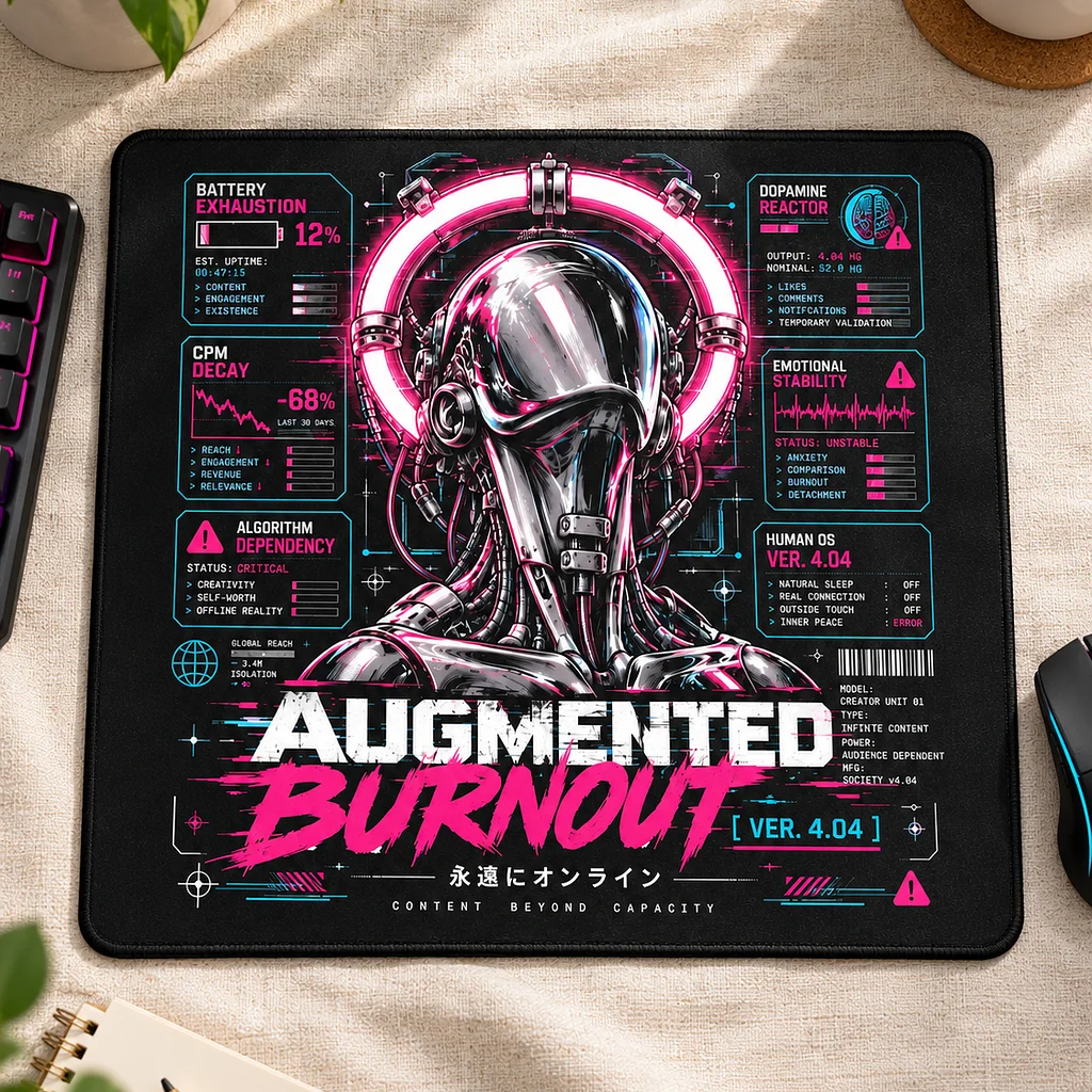 The Augmented Burnout Extended Gaming Mouse Pad