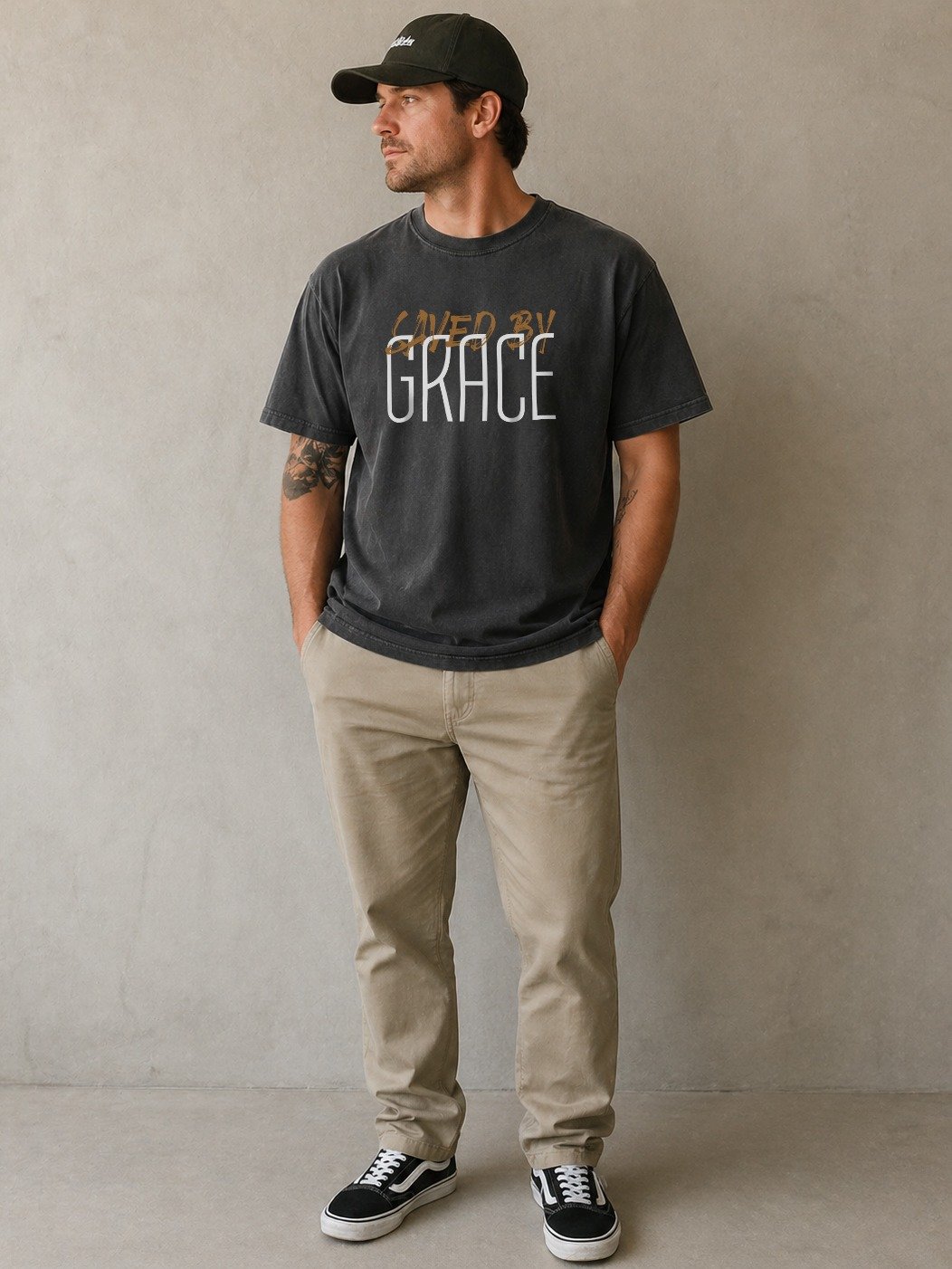 Saved By Grace Tee| Heavyweight product image (2)