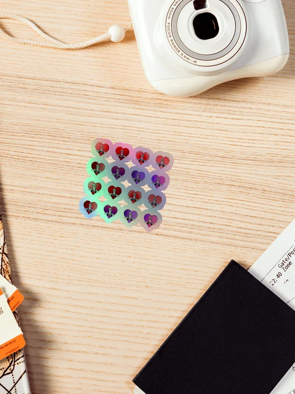 Holo-Heart Logo Mini Sticker Pack product image (2)