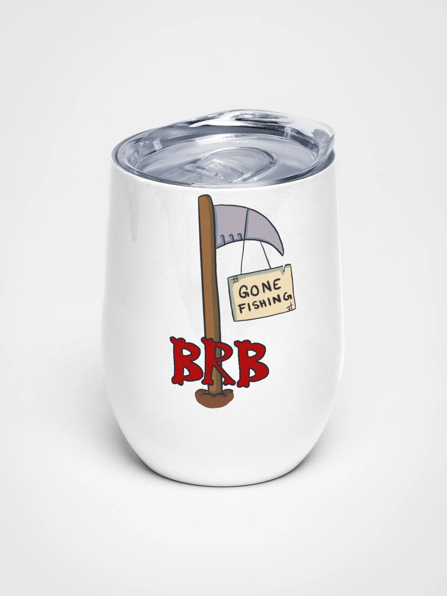 Gone Fishing Wine Tumbler product image (1)