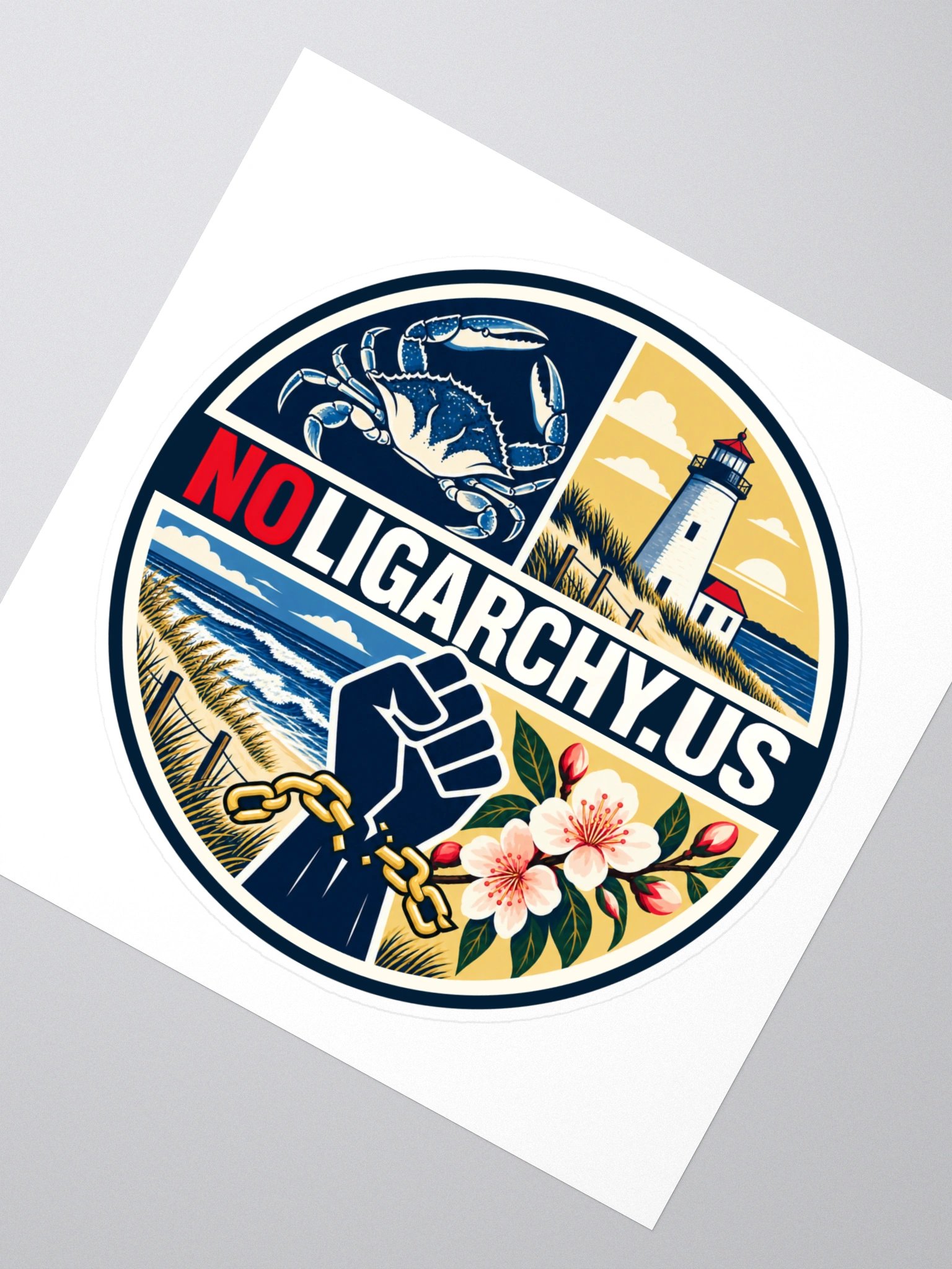 Delaware NOLIGARCHY.US sticker product image (2)