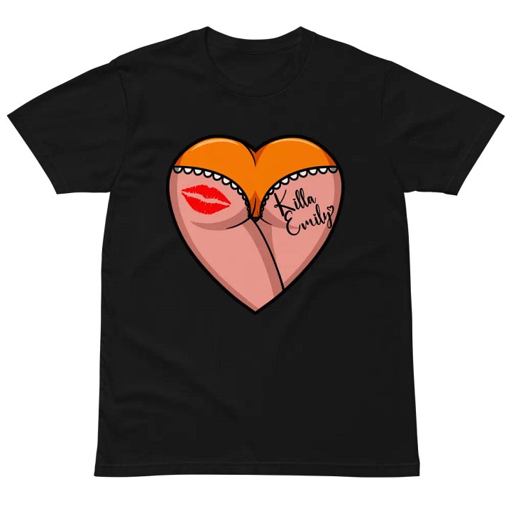ORANGE HEART BUTT UNISEX TEE product image (2)