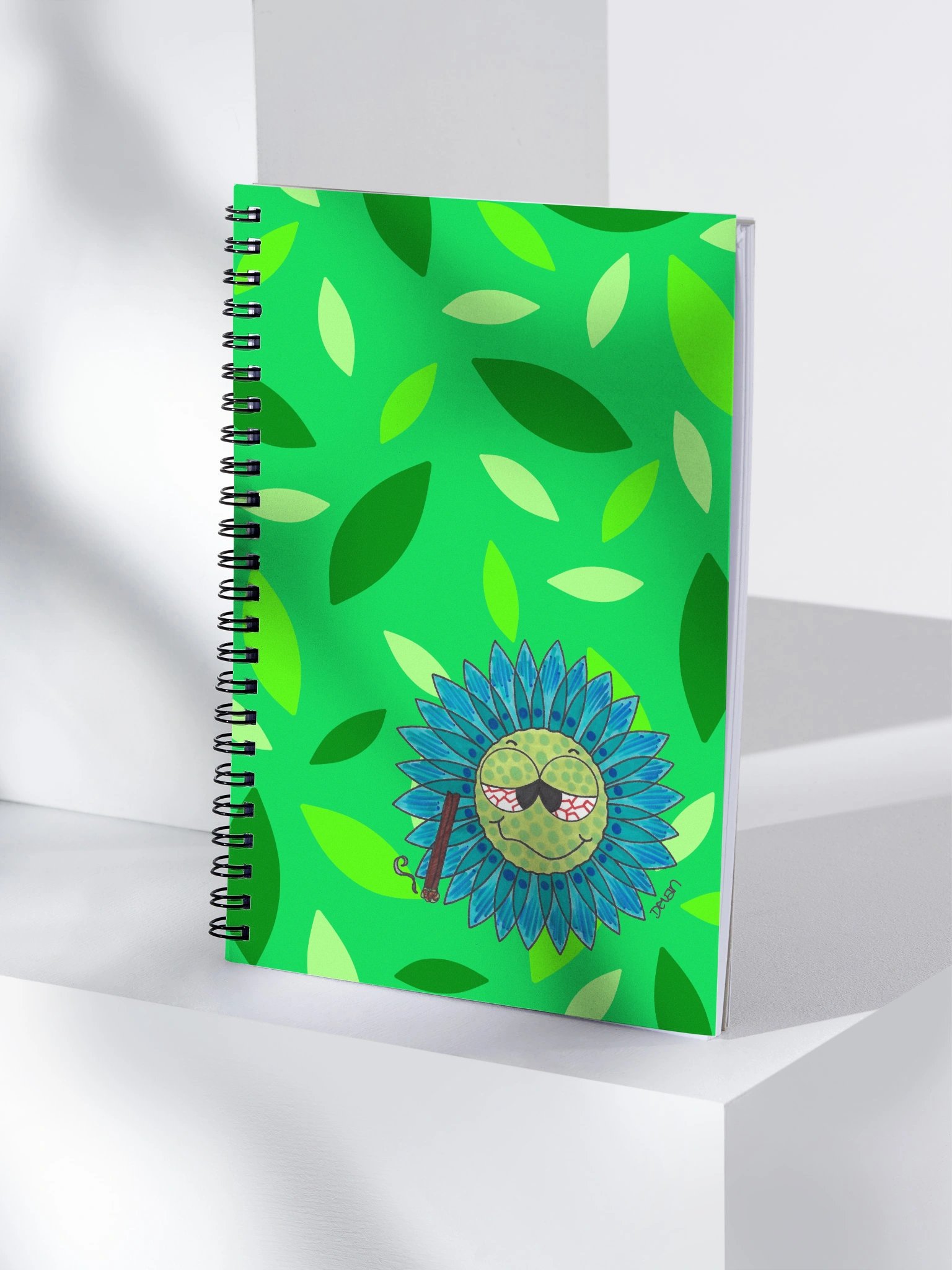 Turquoise Stoner Flower Notebook product image (4)