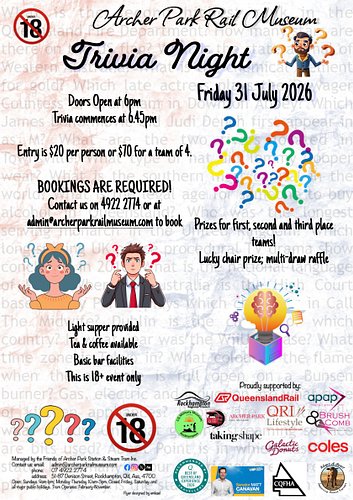Only a week to go until the APRM trivia night - and we are still taking bookings! Please contact us on 49222774 or at admin@a...