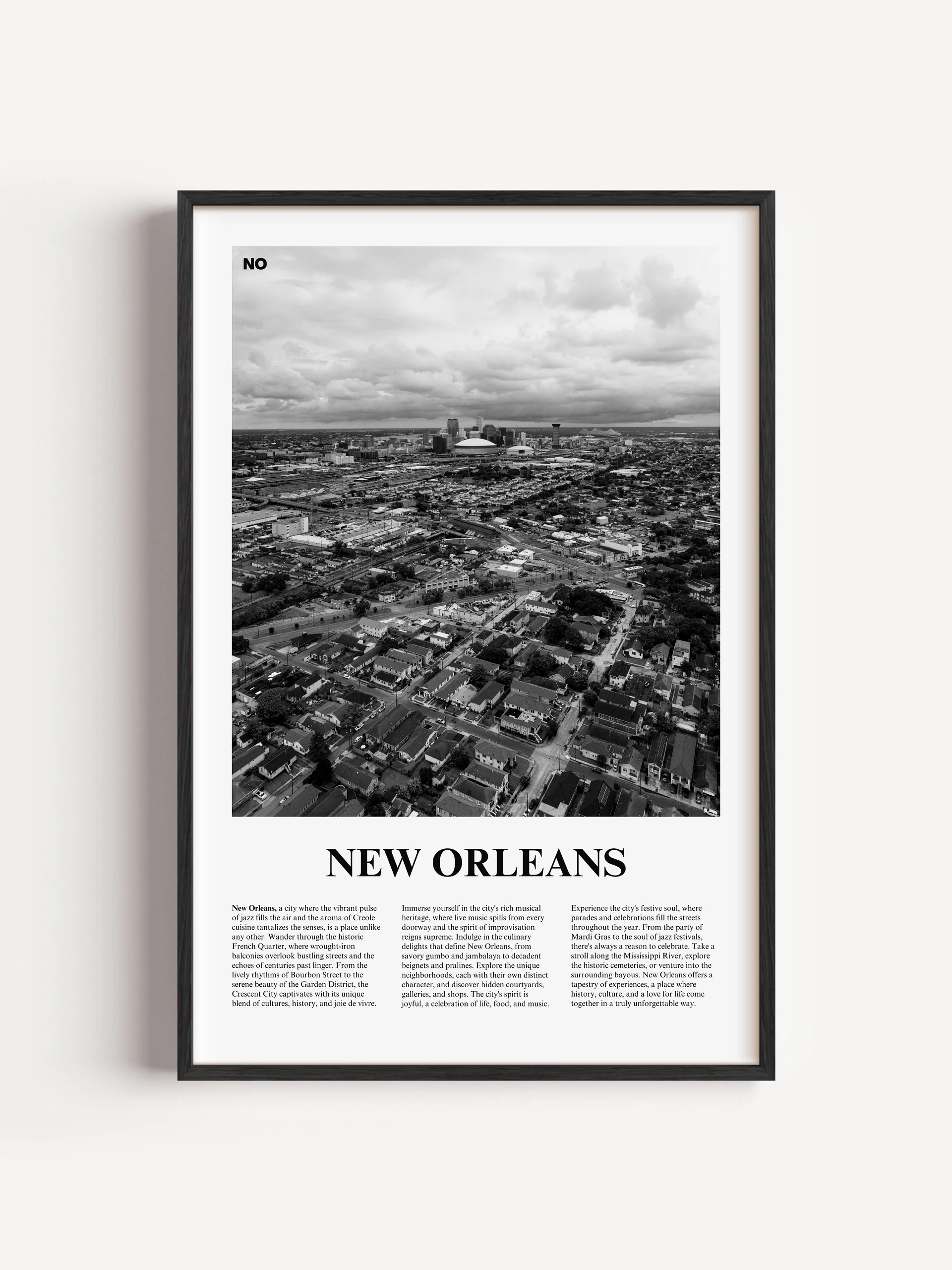 New Orleans 01 Newspaper Poster | Framed product image (2)