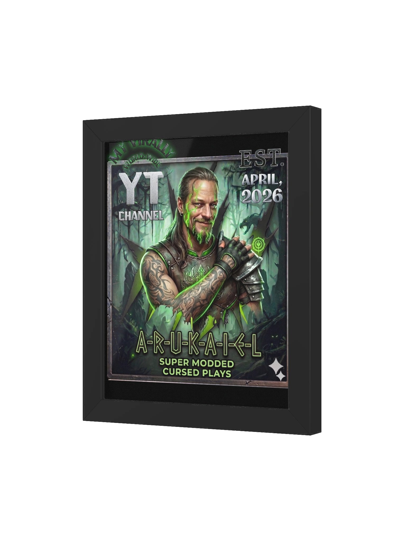 Framed High‑Quality Matte Poster – The “A‑R‑U‑K‑A‑I‑E‑L" Logo!! product image (10)