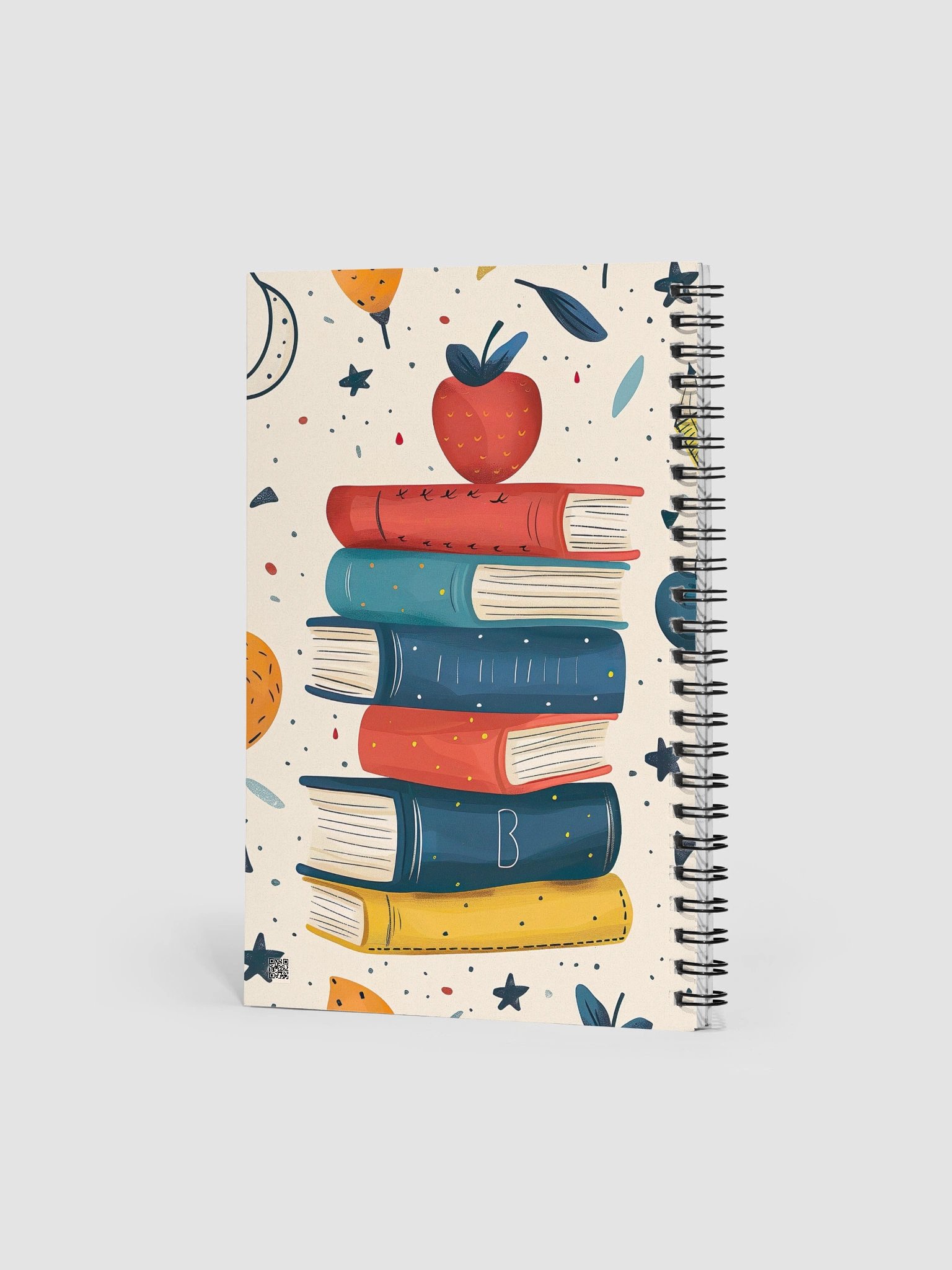 Whimsical Apple Stack Spiral Notebook product image (2)