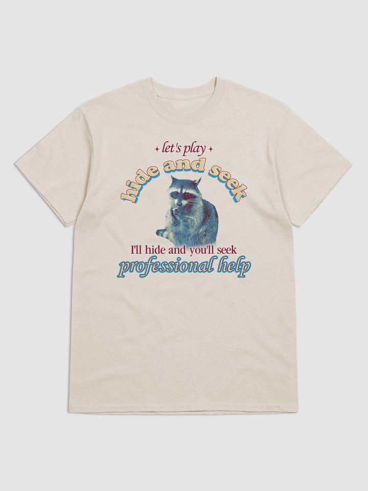 Let's Play Hide and Seek Raccoon T-shirt product image (9)