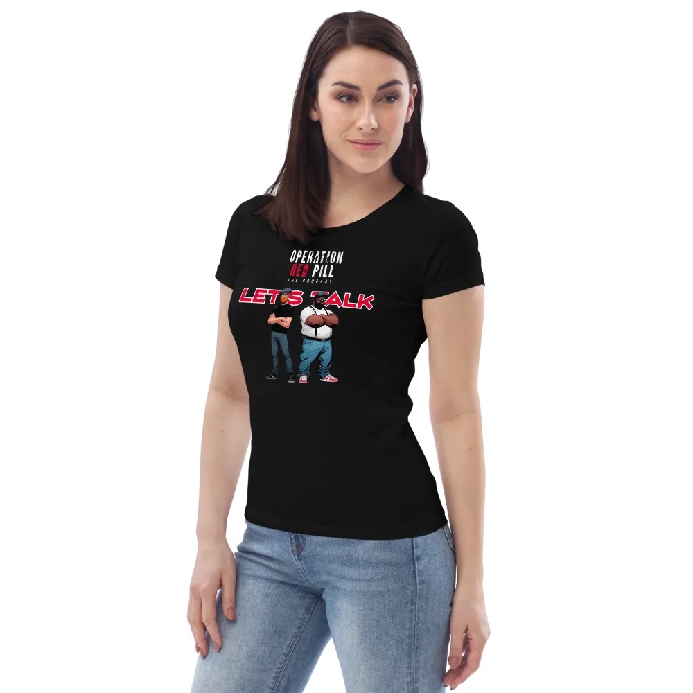 “Let’s Talk” Women’s Fitted T-shirt - The Drew Missen Collection product image (5)