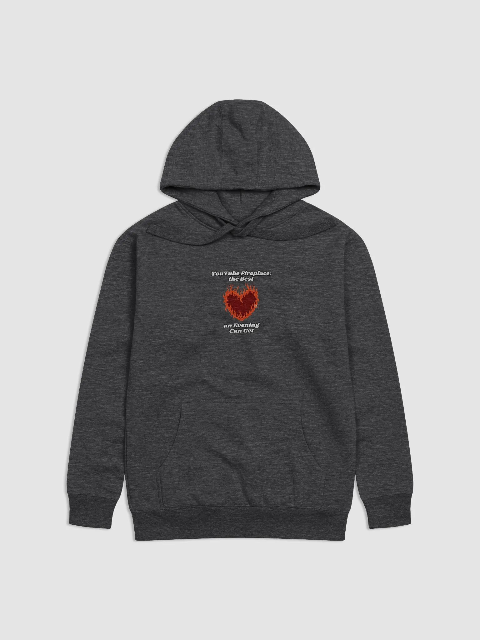 Flaming Heart - YouTube Fireplace: The Best an Evening Can Get | Hoodie product image (1)